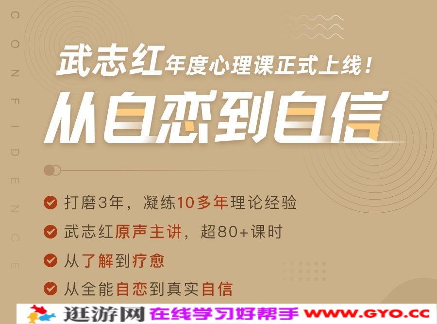 武志红·全能自恋80讲:从自恋到自信,唤醒活力自我(完结)(图1) 武志红·全能自恋80讲:从自恋到自信,唤醒活力自我(完结)(图1)