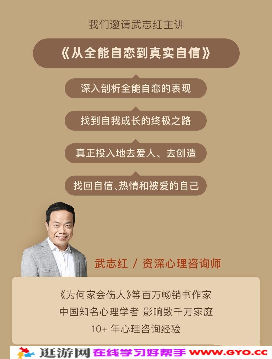 武志红·全能自恋80讲:从自恋到自信,唤醒活力自我(完结)(图3) 武志红·全能自恋80讲:从自恋到自信,唤醒活力自我(完结)(图3)