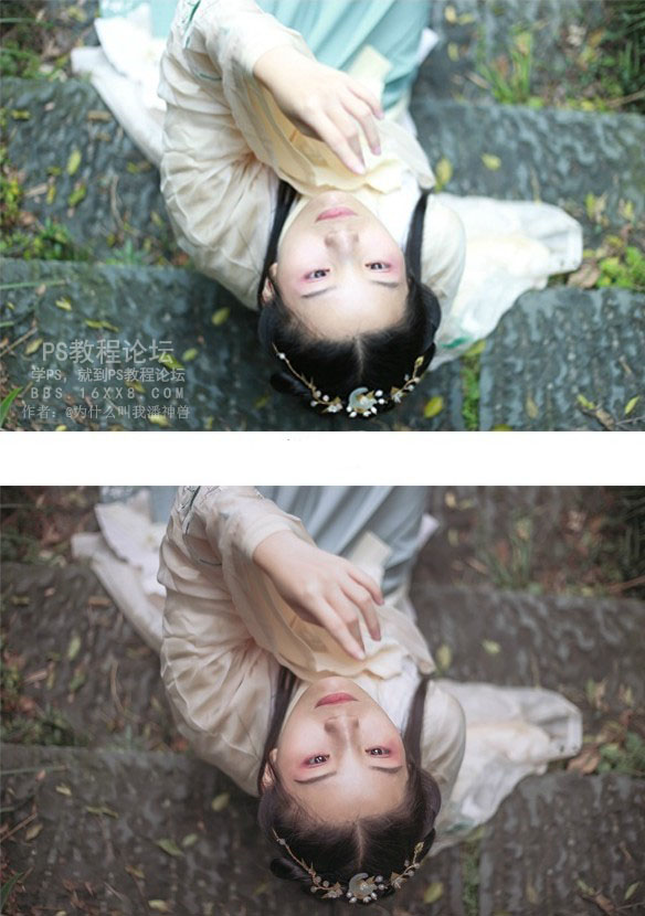 古风后期,古风写真照片调色教程