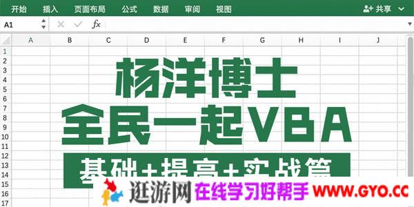杨洋博士 全民一起VBA基础+提高+实战