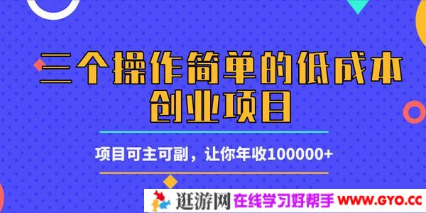柚子-三个操作简单的低成本创业项目 可主可副年入十万
