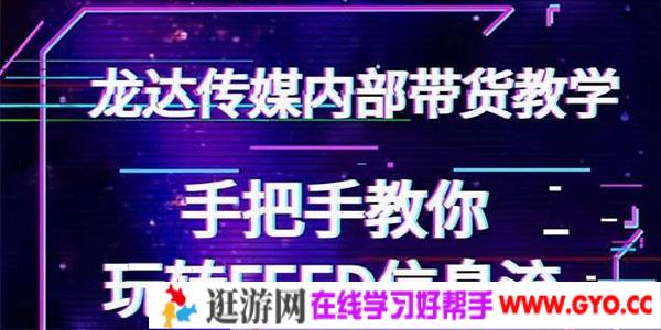 龙达传媒抖音带货教程 手把手教你玩转FEED信息流 让你销量暴增