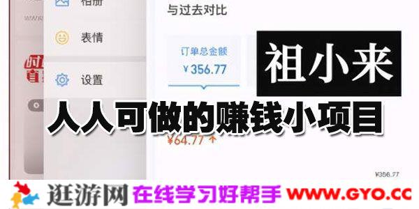 祖小来-无脑操作亲测7天日入200+ 人人可做的赚钱小项目