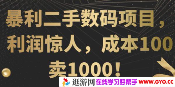 利润惊人的暴利二手数码项目 成本100卖1000