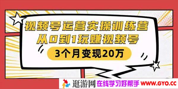 财神大咖会-视频号运营实操训练营 从0到1玩赚视频号