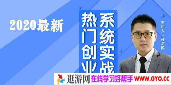 孙洪鹤-热门创业系统实战解答