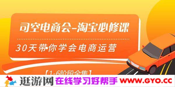 司空电商会-淘宝必修课 30天带你学会电商运营【1-6阶段全集】