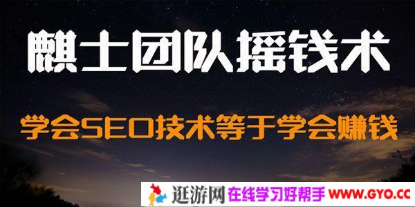 麒士团队摇钱术12：学会SEO技术等于学会赚钱