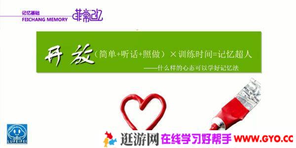 卢菲菲-菲常记忆 记忆潜能开发教程 8课时