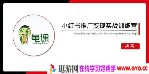 胡美-龟课 小红书推广变现实战训练营