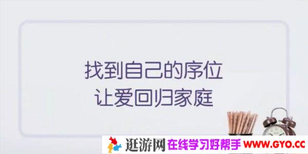 郭怀慈《找到自己的序位 让爱回归家庭》