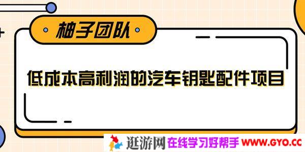 柚子-线下暴利赚钱生意 低成本高利润的汽车钥匙配件项目