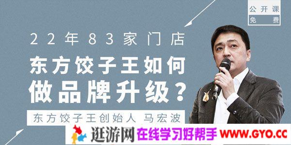 勺子课堂-马宏波《东方饺子王如何做品牌升级》
