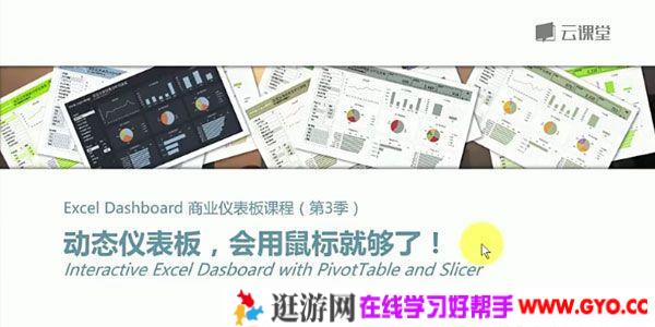 网易云课堂《Excel商业仪表板课程》交互式数据分析仪表板