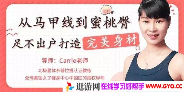 唯库-Carrie《从马甲线到蜜桃臀,足不出户打造完美身材》