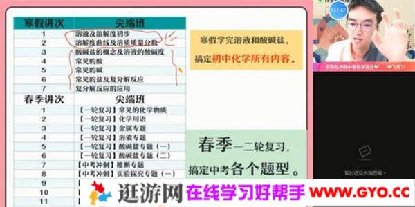 作业帮-赵潇飞 2021中考寒假初三化学尖端班