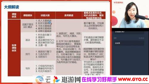 学而思-张钦 高二英语 2020秋季目标985直播班