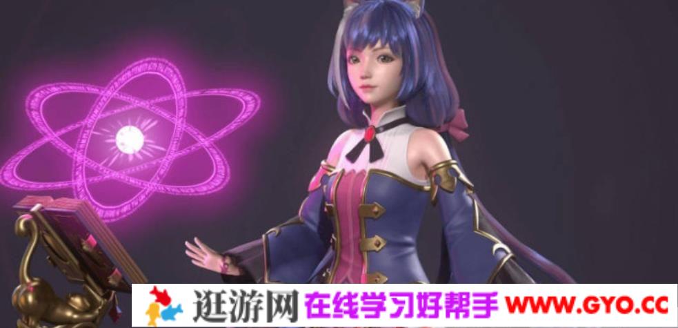 卡通美少女凯露实时三维静帧全流程案例教学