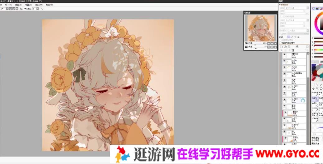 CG插画日韩风入门课（头像）板绘上色技巧半厚涂第四期