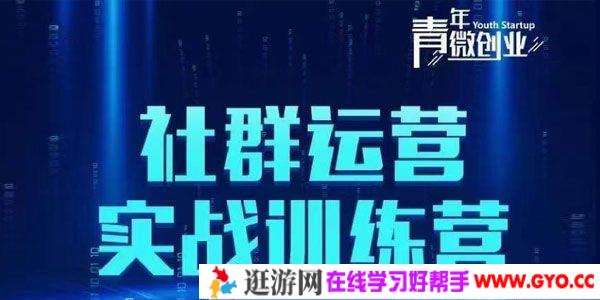 青年微创业《社群运营实战训练营》低成本打造吸金社群
