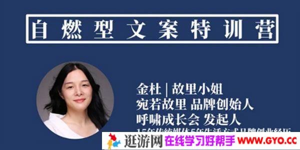 金杜 故里小姐《自燃型文案训练营》